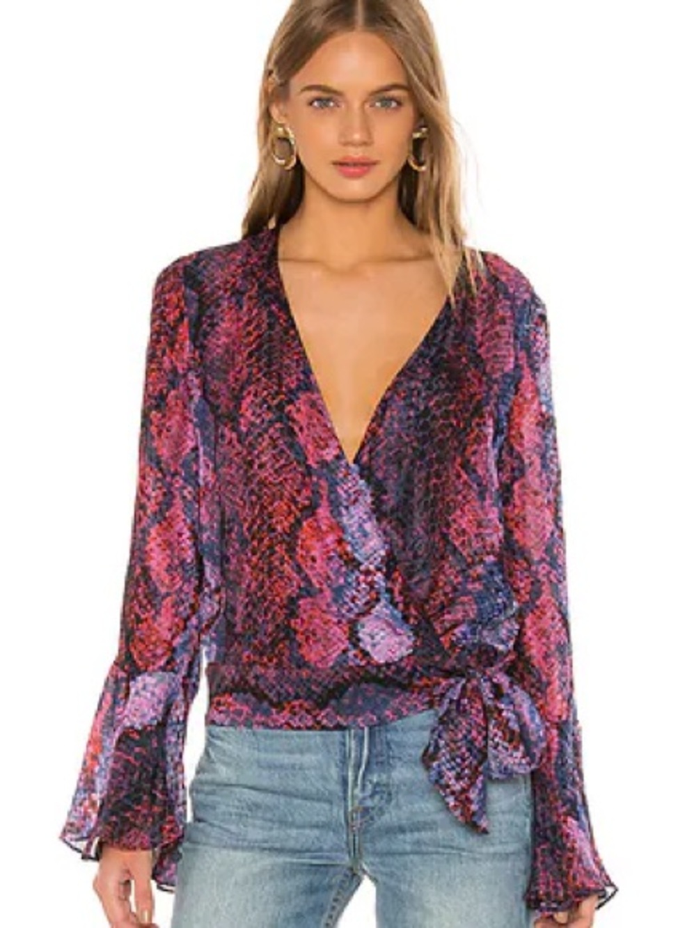 Parker Snake Print Isabella Blouse